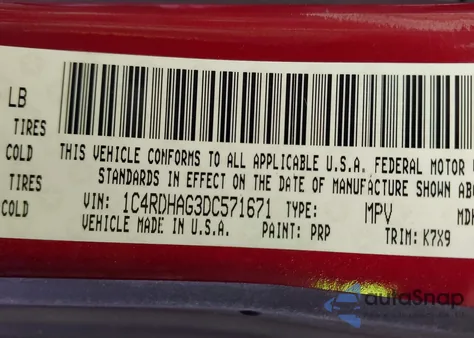 2013 Dodge Durango Sxt from USA, damaged, VIN 1C4RDHAG3DC571671